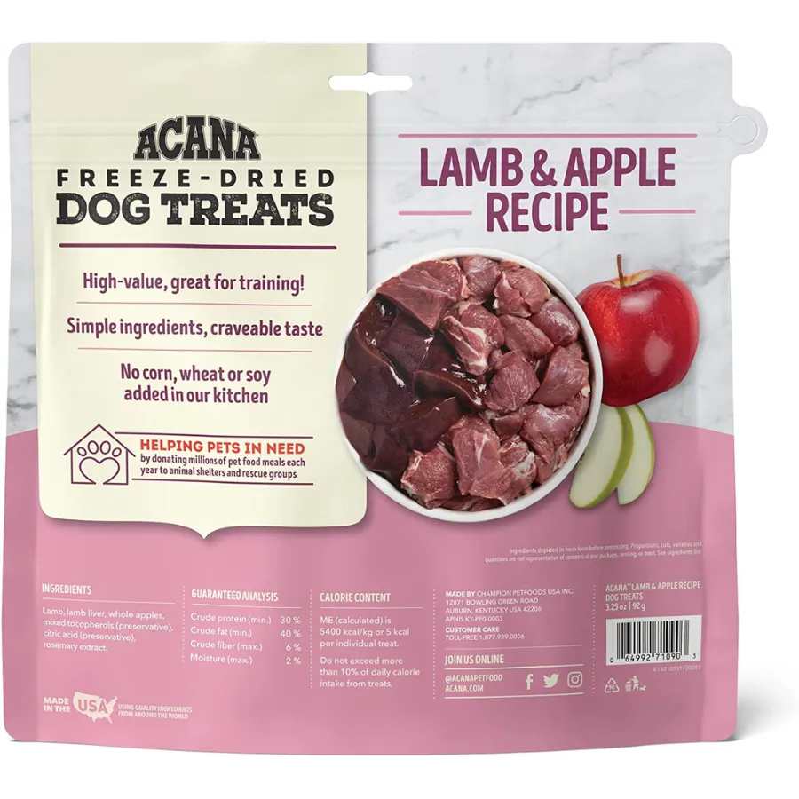 Acana Singles Freeze-Dried Lamb & Apple Dog Treats