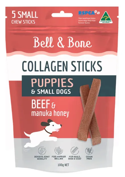 Bell & Bone Collagen Dental Sticks for Puppies - Beef and Manuka Honey