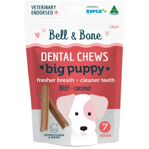 Bell and Bone Dental Sticks Beef for Big Puppies 120g