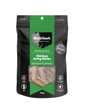 Black Hawk Chicken Jerky Sticks Dog Treats 100g