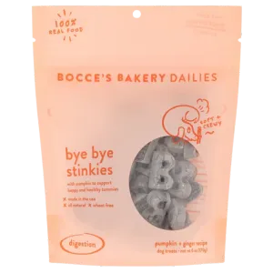 Bocce's Bakery Dailies Bye Bye Stinkies Pumpkin & Ginger Soft & Chewy Treats for Dogs