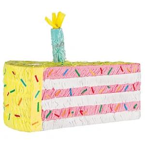 Cake Slice 3D Piñata 17.5" | 1 ct