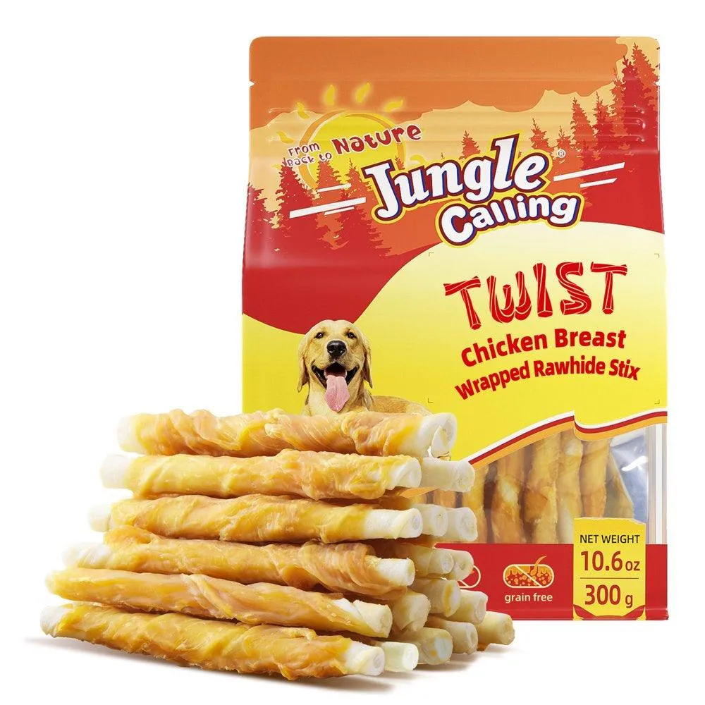 Chicken Wrapped Rawhide Sticks Dog Treats 10.6 Oz