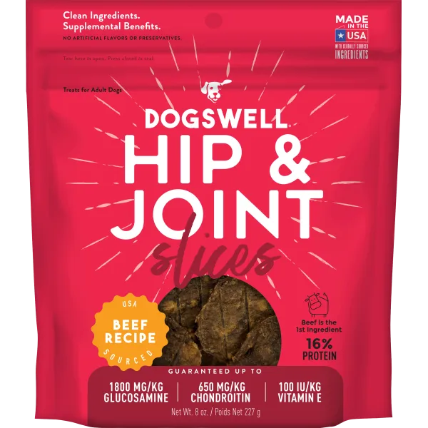 Dogswell Hip & Joint Slices Beef 8 oz