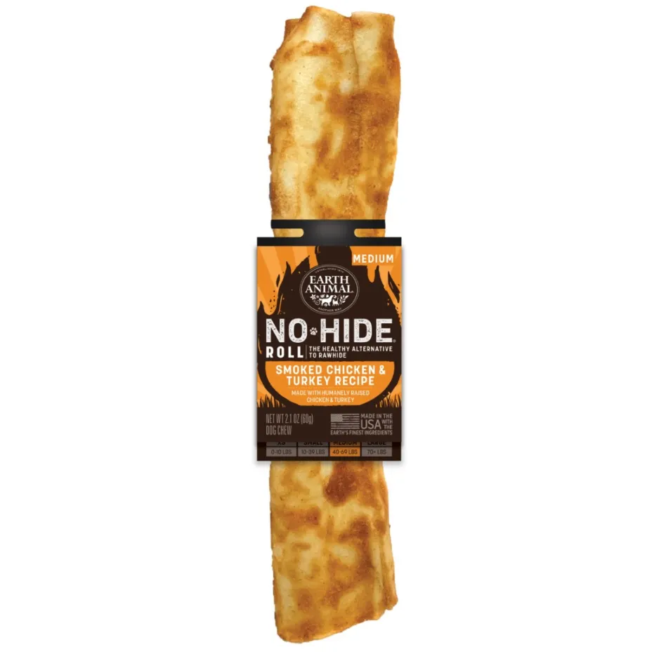 Earth Animal No-Hide Barbeque Smoked Chicken and Turkey Chew Bulk