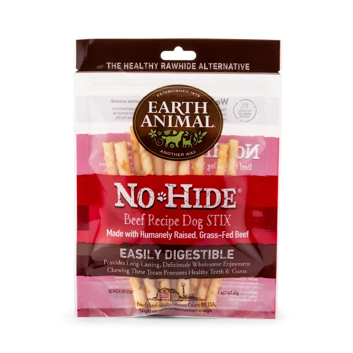 Earth Animal No Hide Beef Dog Stix 45g