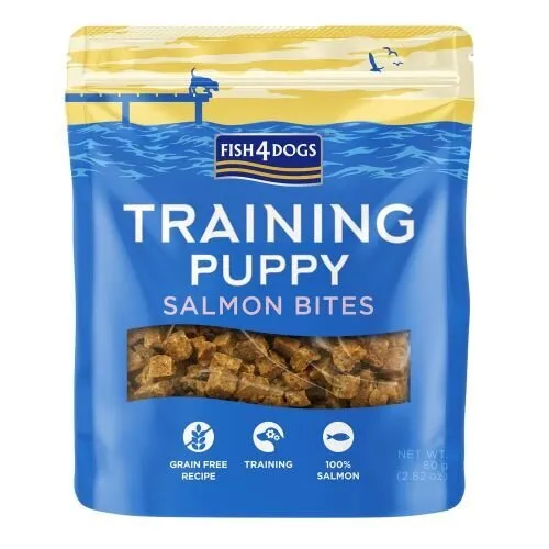 Fish4Dogs PUPPY Salmon Bites Training Treats 80g