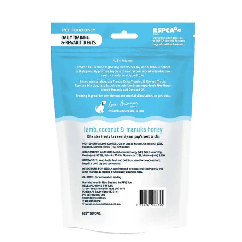 Freeze Dried Raw Lamb, Coconut and Manuka Honey Dog Treats