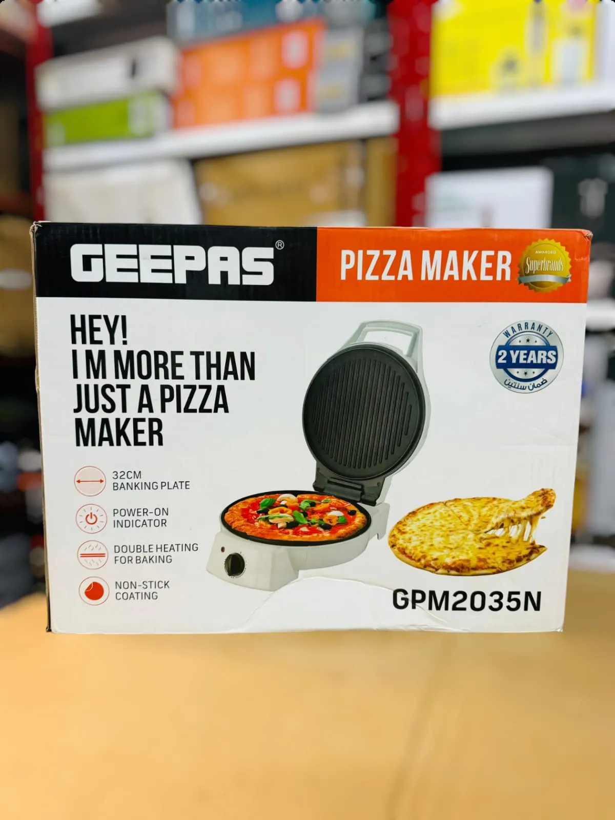 GEEPAS Pizza Maker GPM2035N