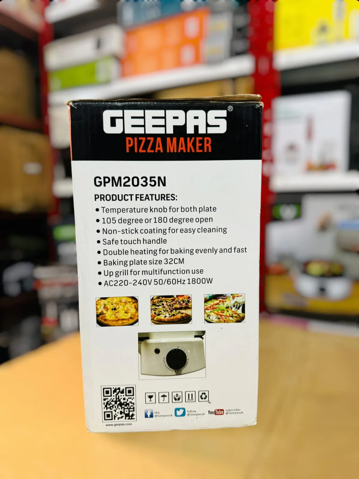 GEEPAS Pizza Maker GPM2035N