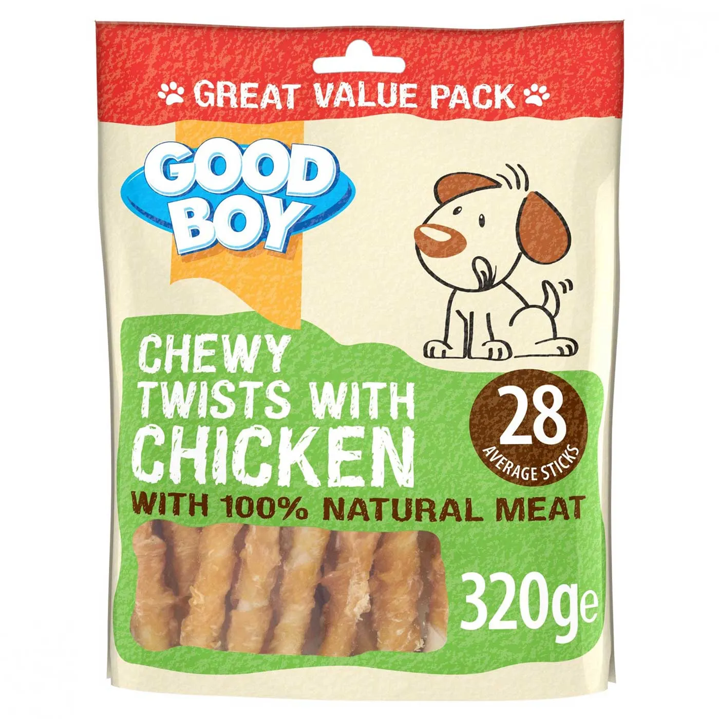 Good Boy Chewy Twists With Chicken