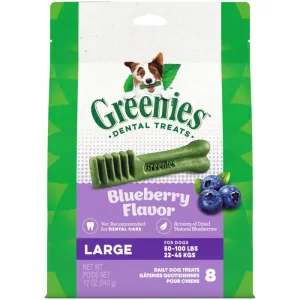 GREENIES Blueberry Large Dental Treats, 8 Count