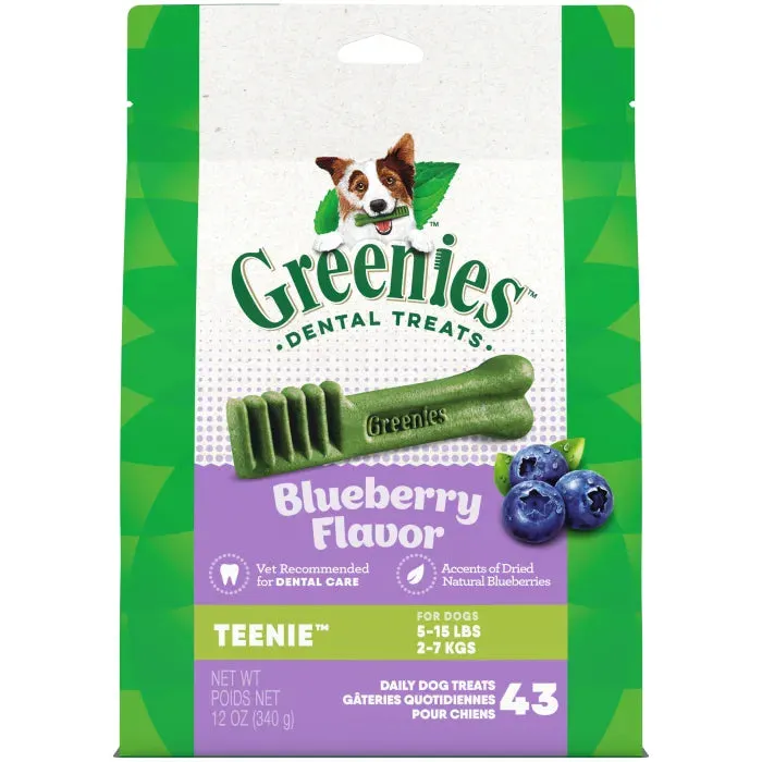 GREENIES Blueberry TEENIE Dental Treats, 43 Count