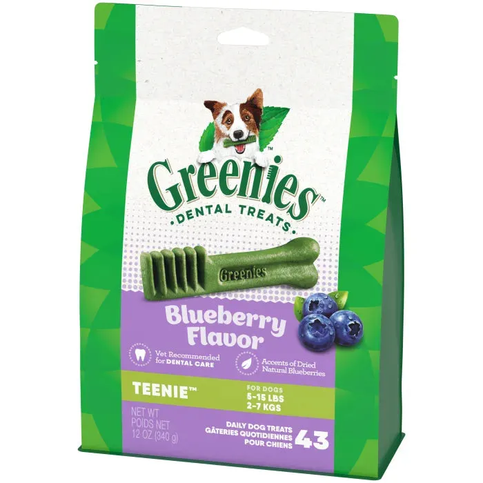 GREENIES Blueberry TEENIE Dental Treats, 43 Count