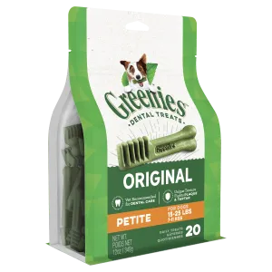 Greenies Dog Original Dental Health Treats for Petite Dogs