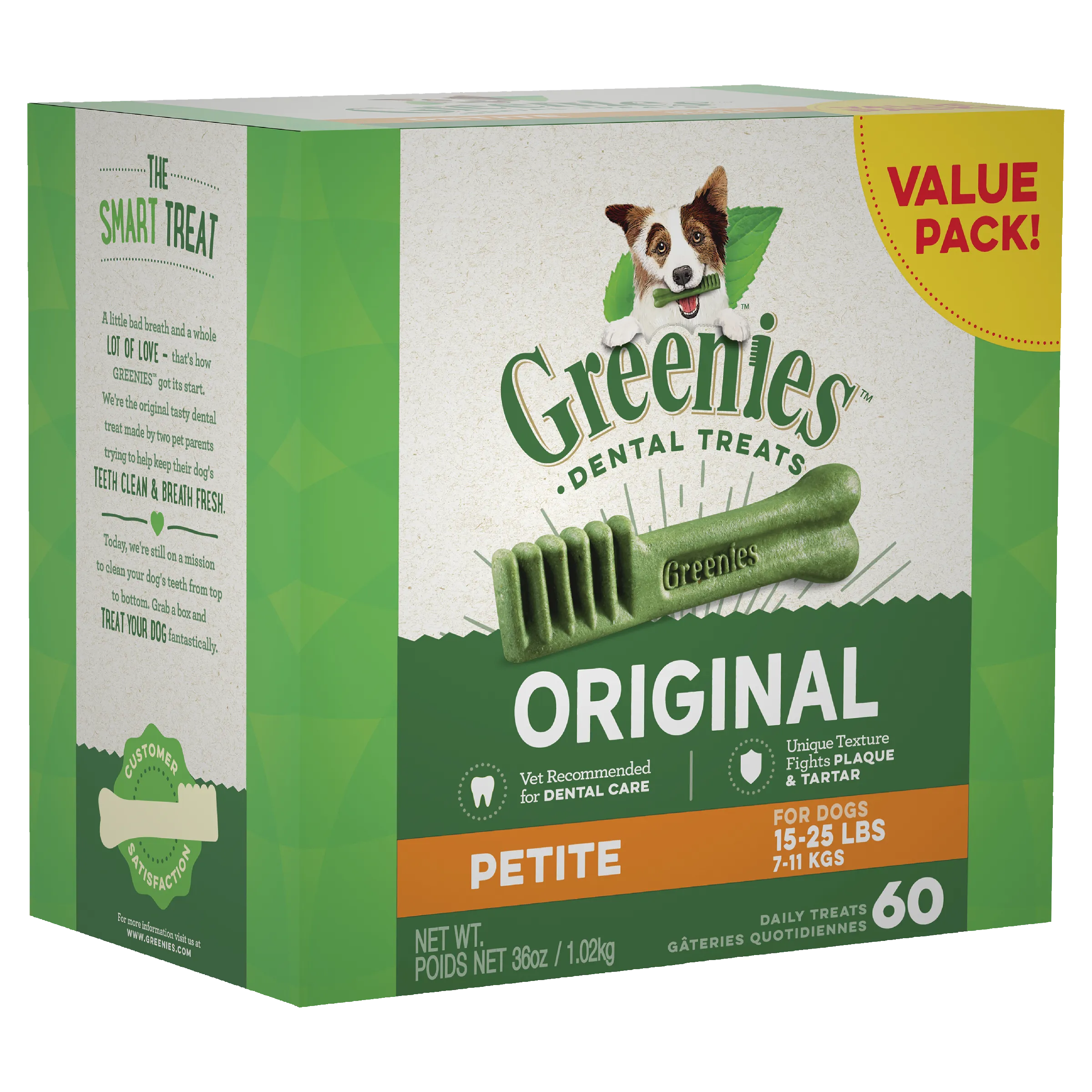 Greenies Dog Original Dental Health Treats for Petite Dogs