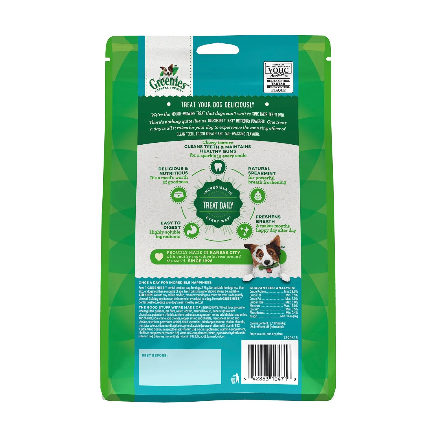 Greenies Fresh Teenie Dental Dog Treat 340g