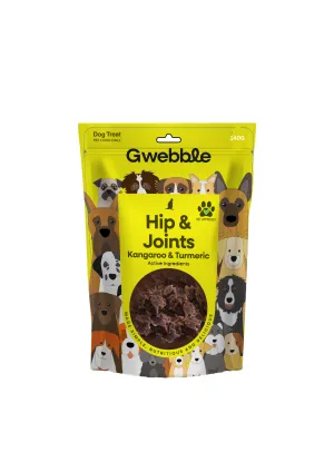 Gwebble Dog Treats Hip & Joint Kangaroo & Turmeric 140g