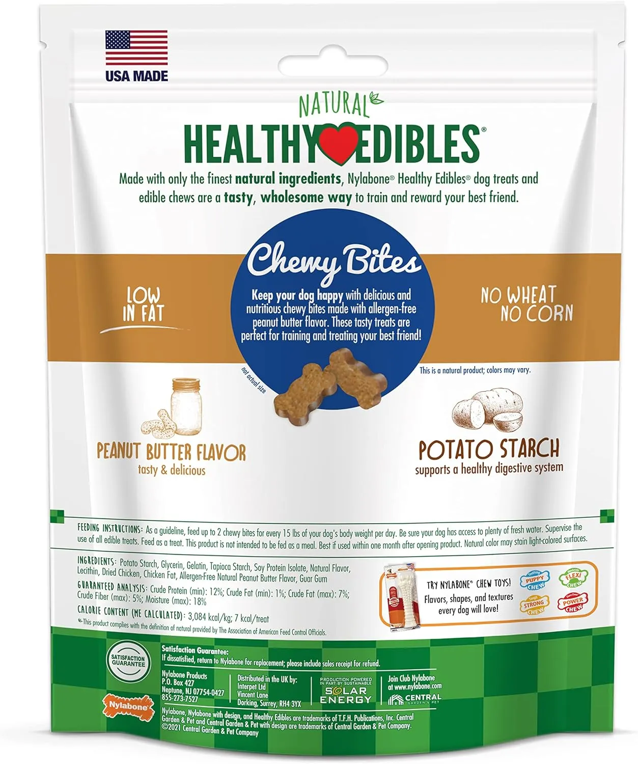 Healthy Edibles Natural Chewy Bites Train & Treat