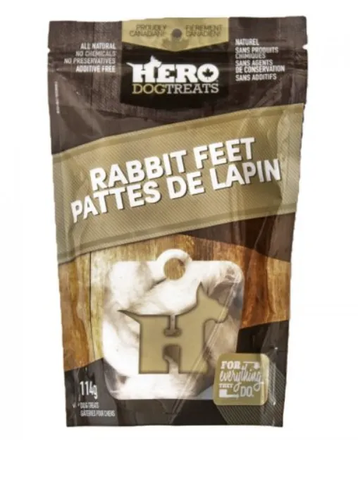 Hero Air Dried Rabbit Feet