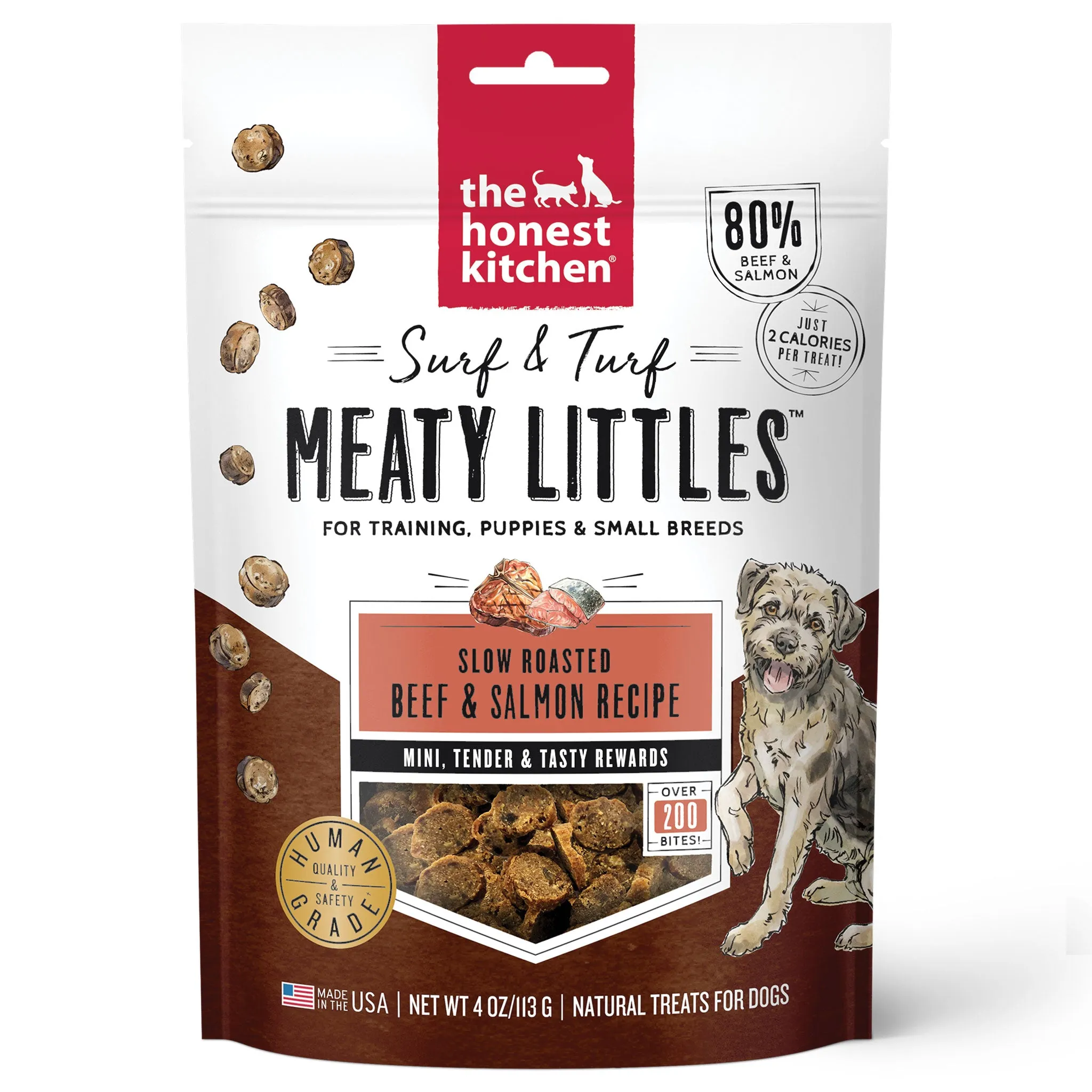 Honest Kitchen Surf & Turf Meaty Littles Beef Dog Treats