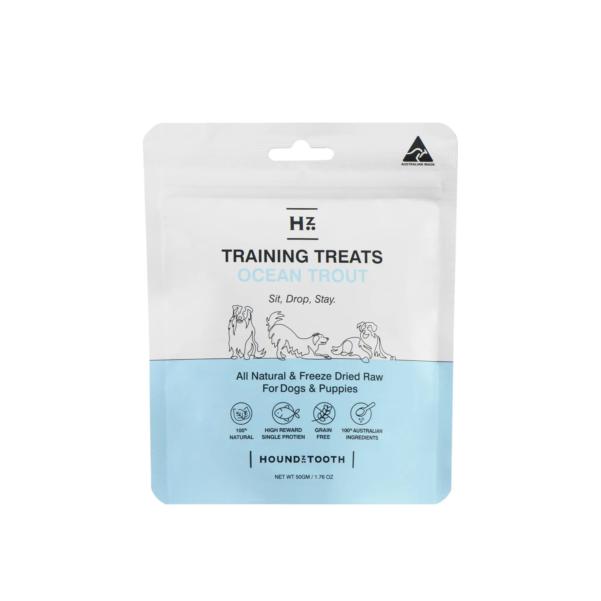 Houndztooth Dog Training Treats Ocean Trout 50g