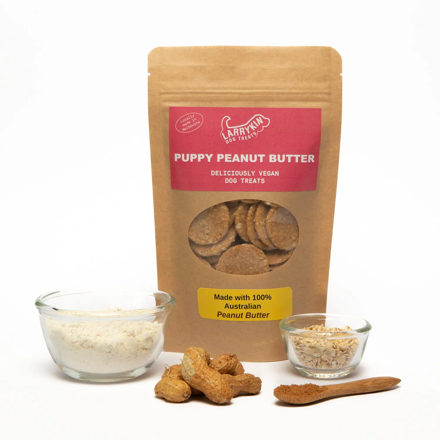 Larrykin Biscuits Puppy Peanut Butter Dog Treats 125g