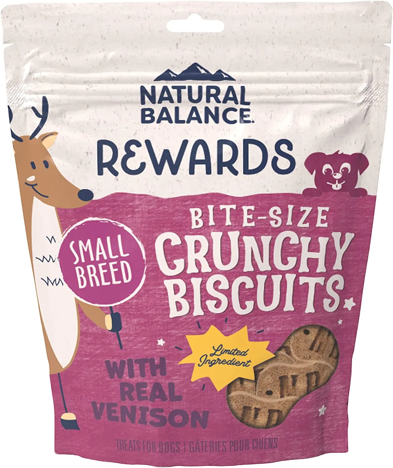 Natural Balance Limited Ingredient Treats Small Breed Sweet Potato & Venison Formula