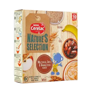 NESTLE CERELAC NATURES SELECTION, MULTIGRAIN, DATES & BANANALICIOUS, 175G