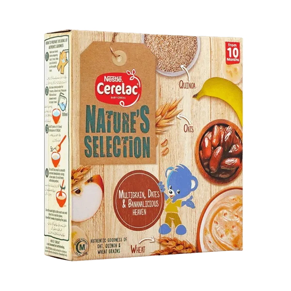 NESTLE CERELAC NATURES SELECTION, MULTIGRAIN, DATES & BANANALICIOUS, 175G