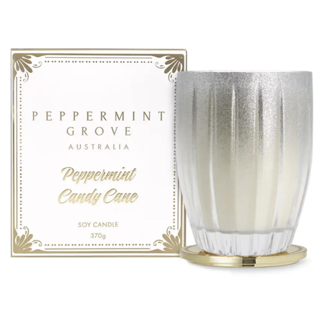 Peppermint Candy Cane Soy Candle 370g