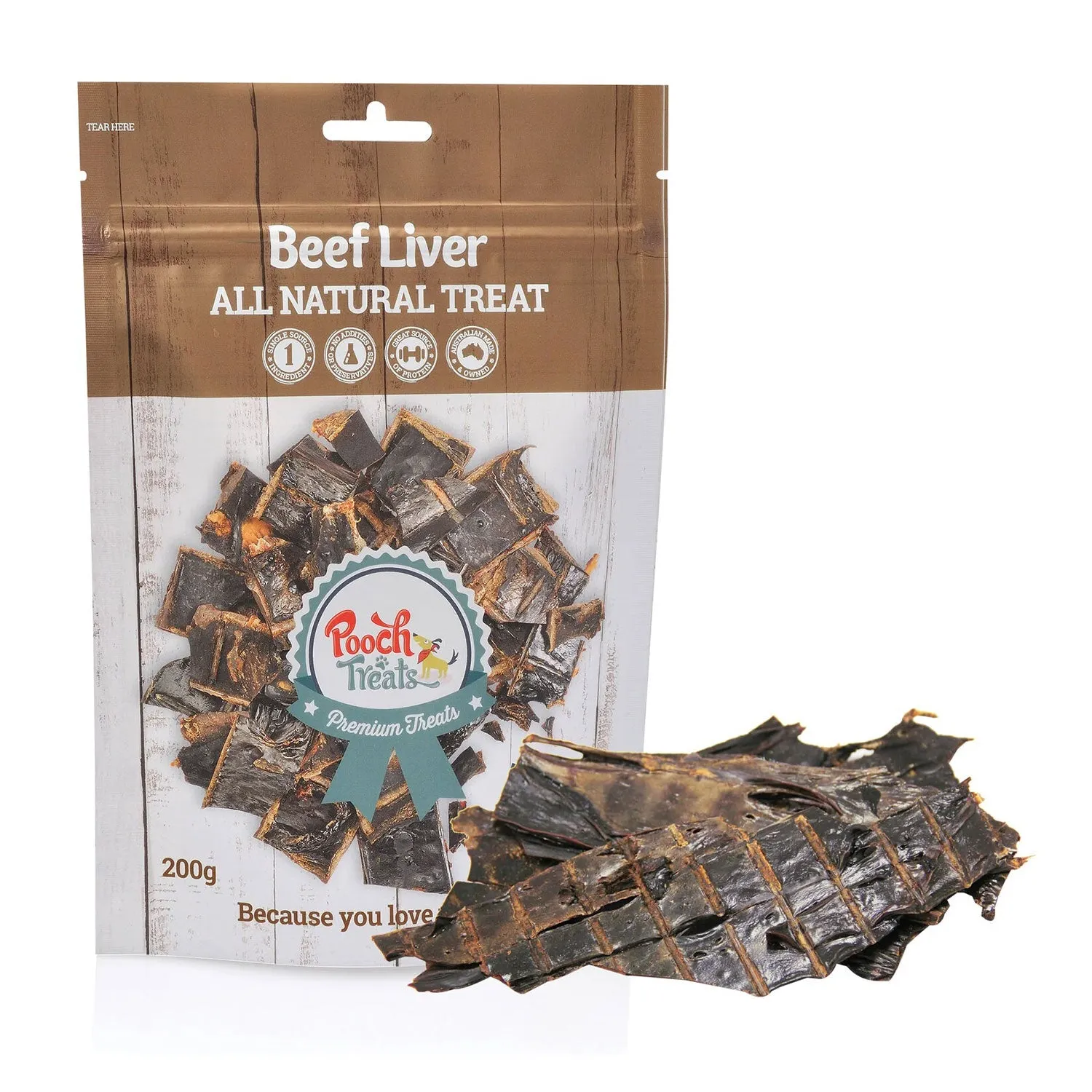 Pooch Treats Beef Liver Dog Treats 1kg