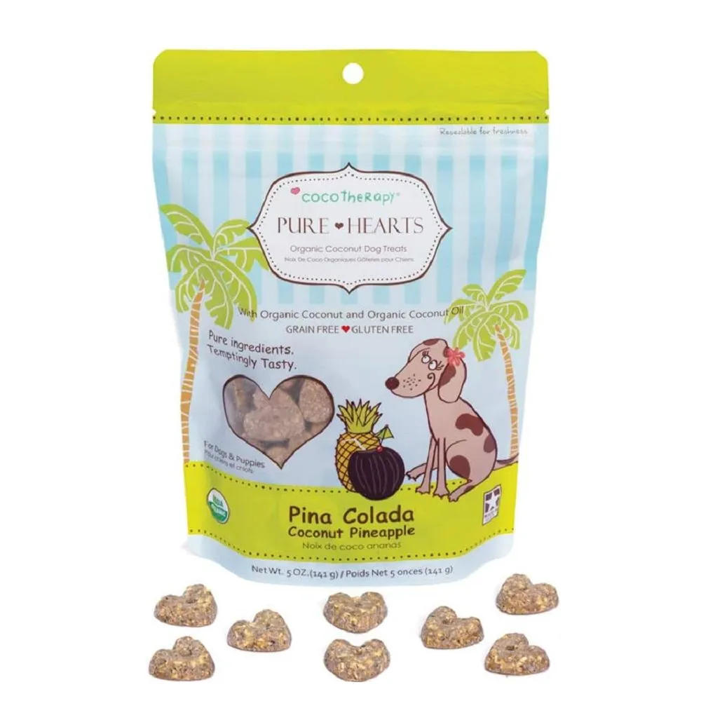 Pure Hearts Coconut Cookies Dog Treats - Pina Colada