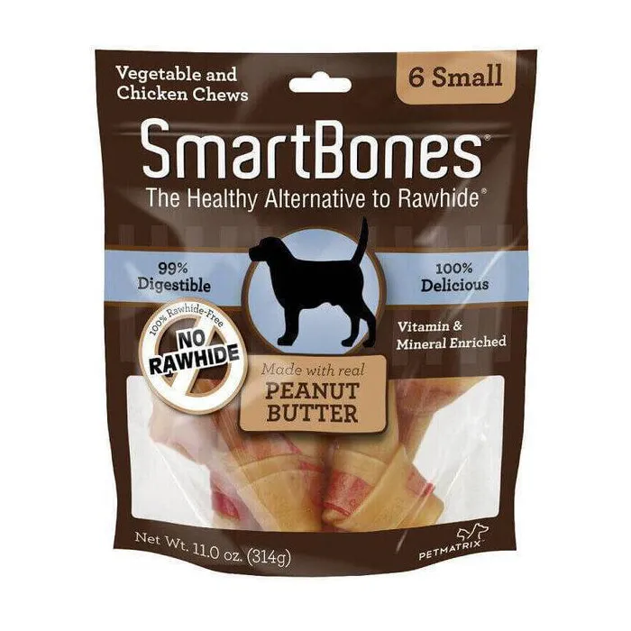 SmartBones Peanut Butter Small 6pcs