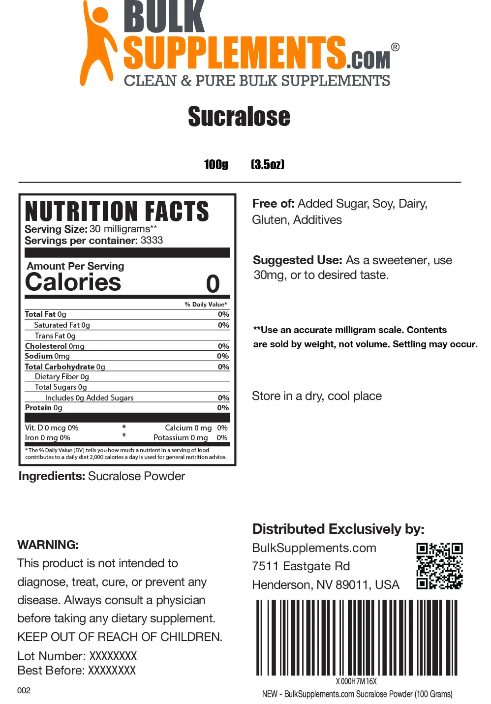 Sucralose Powder