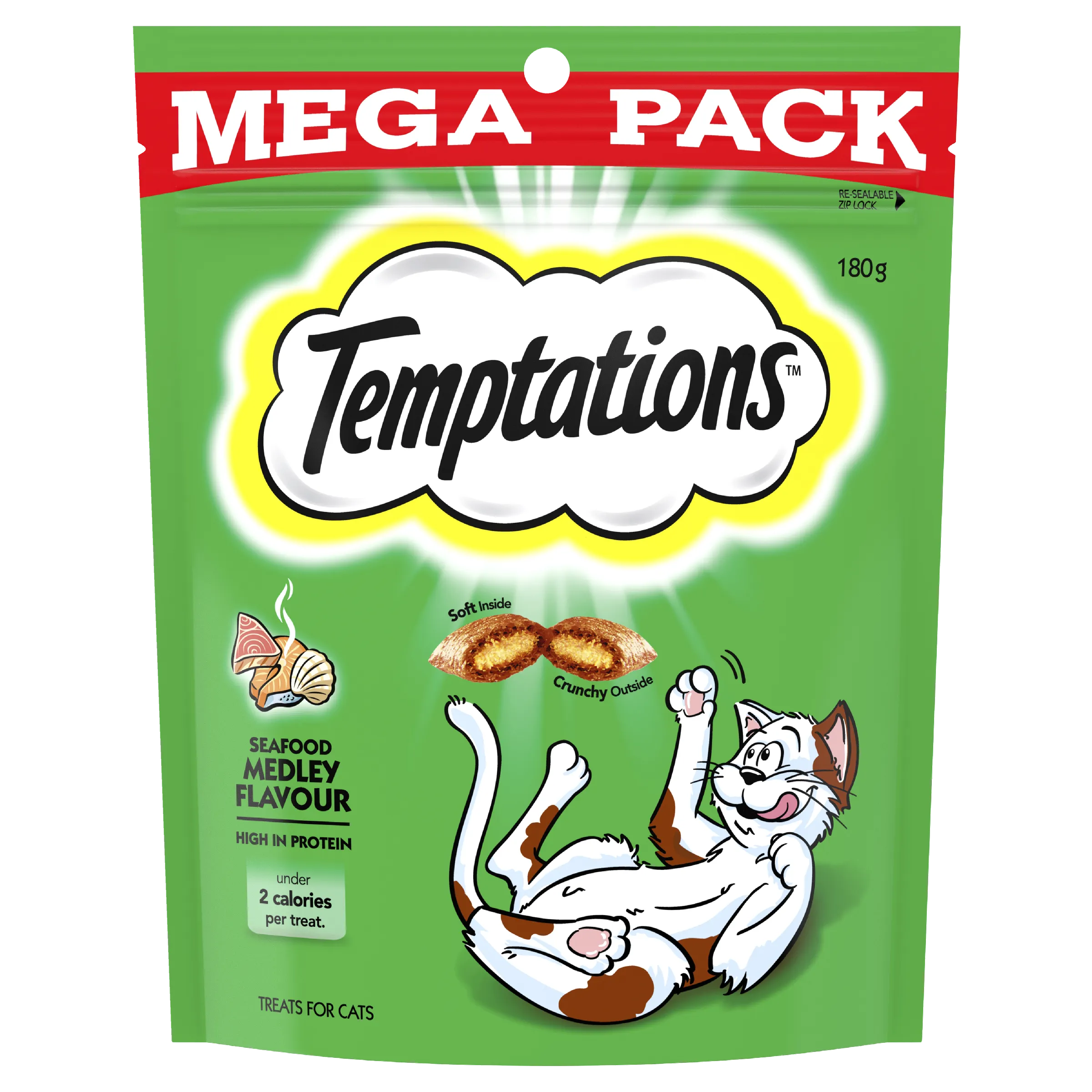 Temptations Seafood Medley Cat Treats 180g