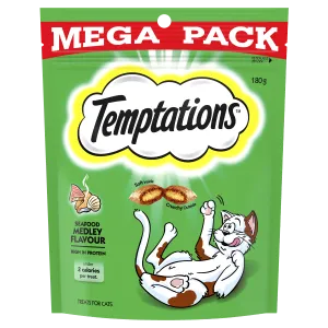 Temptations Seafood Medley Cat Treats 180g