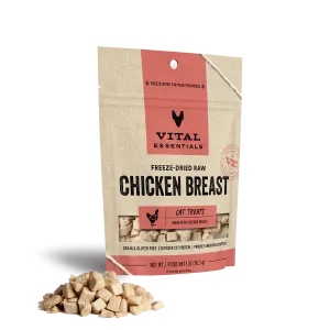 Vital Essentials Freeze-Dried Chicken Breast Cat Treats 1oz