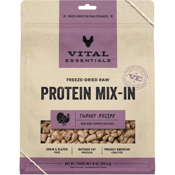 Vital Essentials Freeze Dried Protein Mix-IN Turkey