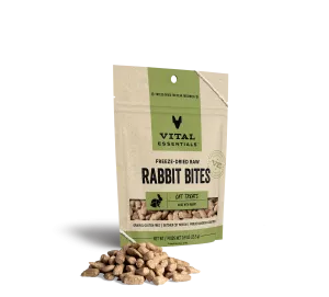 Vital Essentials Freeze Dried Raw Rabbit Bites Cat Treats