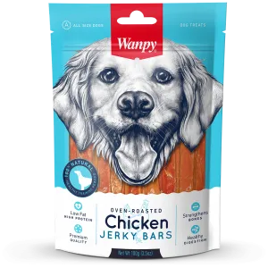 Wanpy Dog Oven-Roasted Chicken Jerky Bars 100g