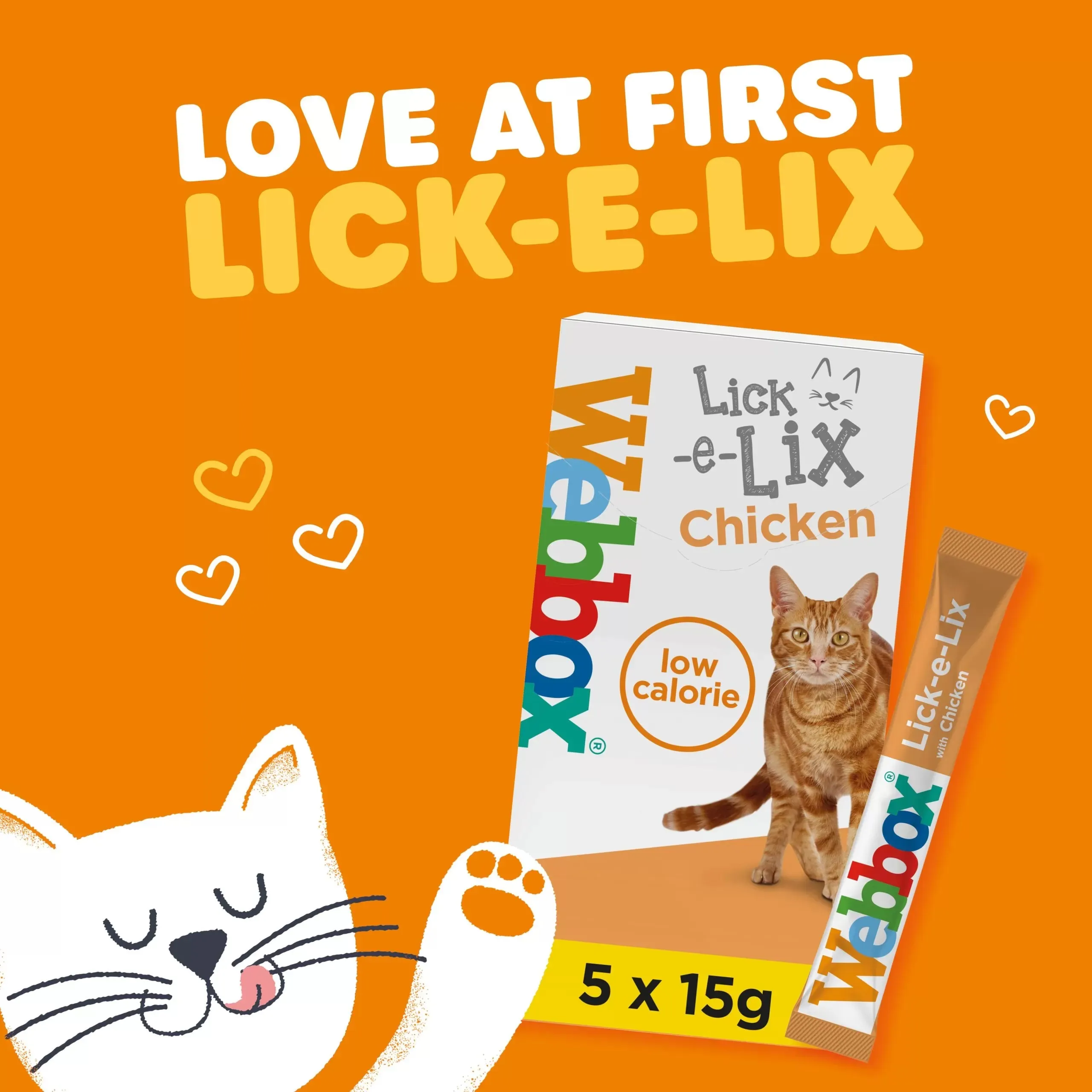 Webbox Lick E Lix Chicken 15g - Pack of 5