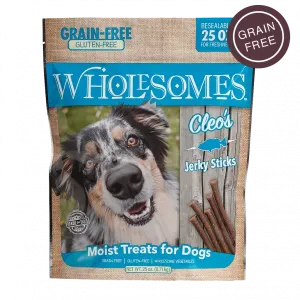 Wholesomes Cleo’s Fish Jerky Sticks For Dogs