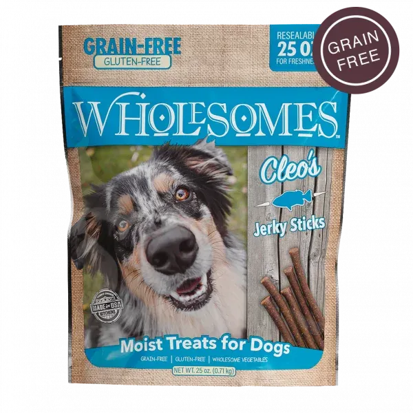 Wholesomes Cleo’s Fish Jerky Sticks For Dogs