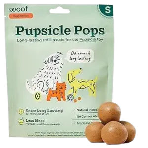 Woof Pet Beef Peanut Butter Pupsicle Pops Dog Treat