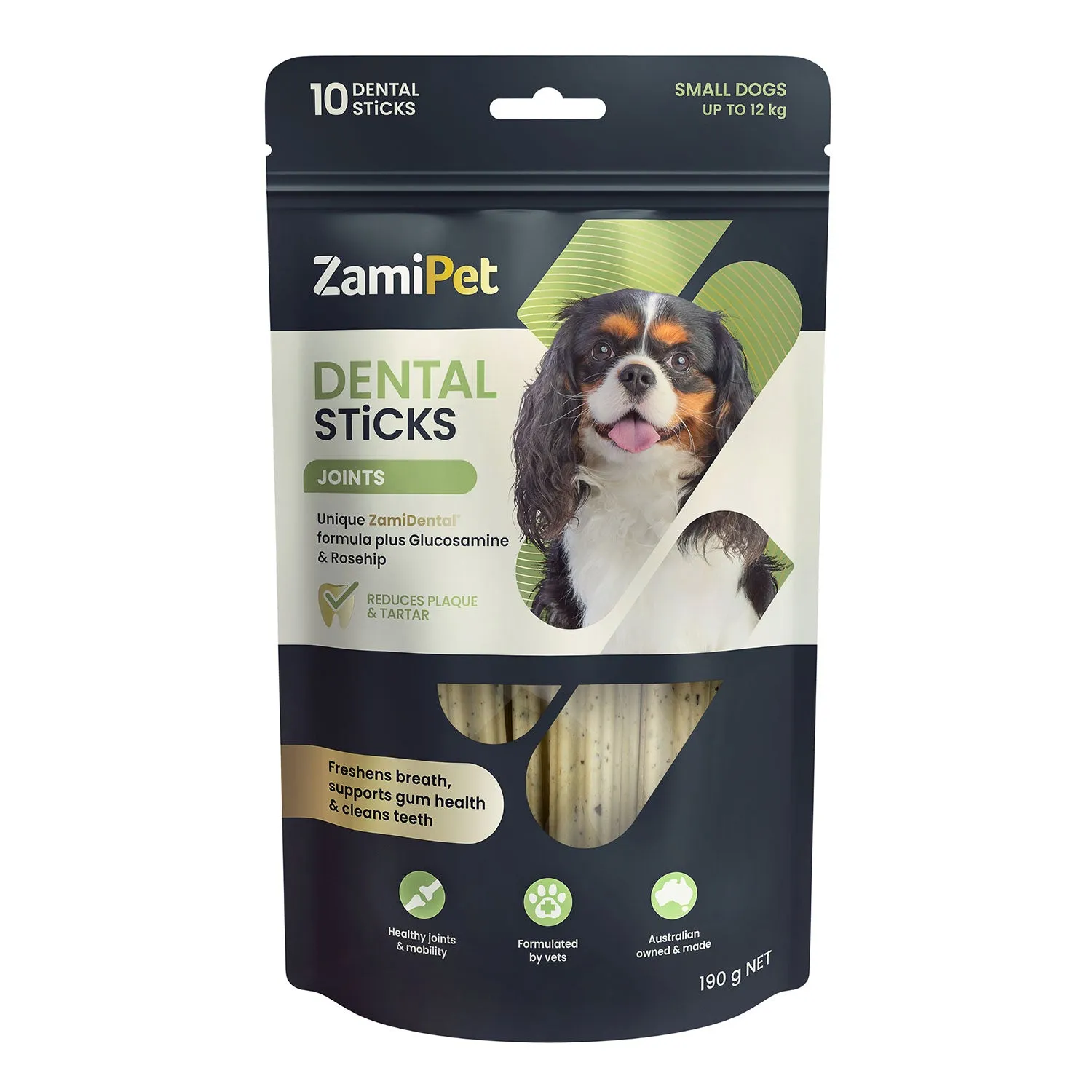 ZamiPet Dental Sticks Joints Dog Treats Small 10pk