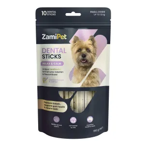 ZamiPet Dental Sticks Relax & Calm Dog Treats Small 10pk