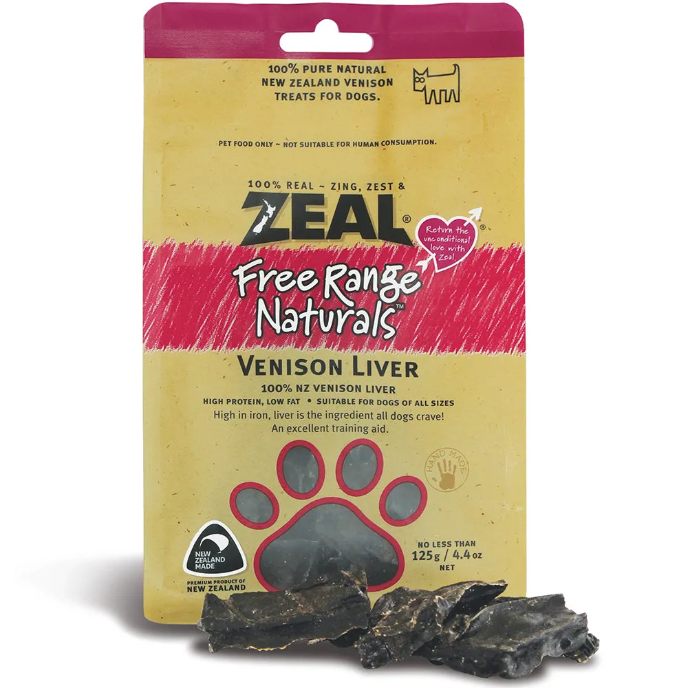 Zeal Free Range Naturals Venison Liver 125g