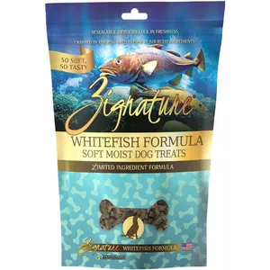 Zignature Whitefish Formula Soft & Chewy Dog Treats 4 oz (OLD)